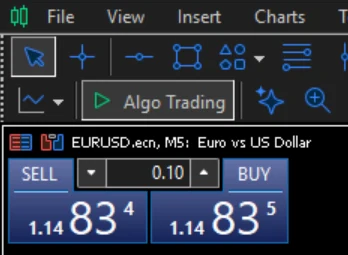 دکمه‌ی Algo Trading رو روشن کن